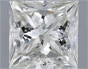 Natural Diamond 0.40 Carats, Princess with  Cut, J Color, SI2 Clarity and Certified by GIA