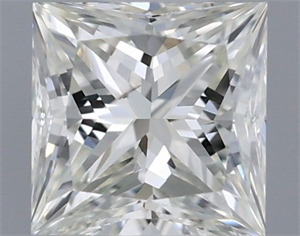 Picture of Natural Diamond 0.40 Carats, Princess with  Cut, J Color, SI2 Clarity and Certified by GIA