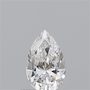 Picture of Natural Diamond 0.51 Carats, Pear with  Cut, D Color, VS2 Clarity and Certified by GIA