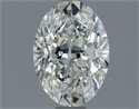Natural Diamond 1.40 Carats, Oval with  Cut, H Color, SI1 Clarity and Certified by IGI