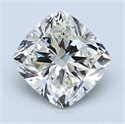Natural Diamond 1.80 Carats, Cushion with  Cut, J Color, SI1 Clarity and Certified by GIA
