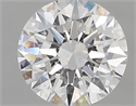 Natural Diamond 0.56 Carats, Round with Excellent Cut, D Color, SI1 Clarity and Certified by IGI