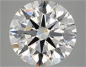 Del inventario de diamantes de laboratorio, 4.09 quilates, Redondo , Color G, claridad VS1 y certificado IGI