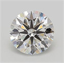 Lab Grown Diamond 1.04 Carats, Round with Ideal Cut, E Color, VVS2 Clarity and Certified by IGI