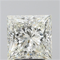 Natural Diamond 3.03 Carats, Princess with  Cut, K Color, VVS1 Clarity and Certified by GIA