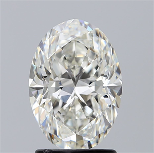 Picture of Natural Diamond 1.80 Carats, Oval with  Cut, I Color, VVS1 Clarity and Certified by GIA