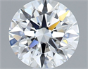 Lab Grown Diamond 1.03 Carats, Round with Ideal Cut, D Color, VVS1 Clarity and Certified by IGI