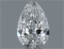 Natural Diamond 0.50 Carats, Pear with  Cut, F Color, SI2 Clarity and Certified by GIA