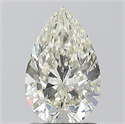 Natural Diamond 1.30 Carats, Pear with  Cut, J Color, SI1 Clarity and Certified by IGI