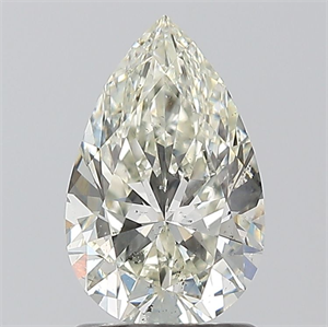 Picture of Natural Diamond 1.30 Carats, Pear with  Cut, J Color, SI1 Clarity and Certified by IGI
