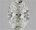 Natural Diamond 1.50 Carats, Oval with  Cut, I Color, SI1 Clarity and Certified by GIA