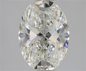 Picture of Natural Diamond 1.50 Carats, Oval with  Cut, I Color, SI1 Clarity and Certified by GIA