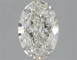 Picture of Natural Diamond 1.70 Carats, Oval with  Cut, K Color, SI2 Clarity and Certified by GIA