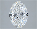 Natural Diamond 3.00 Carats, Oval with  Cut, E Color, VS2 Clarity and Certified by GIA