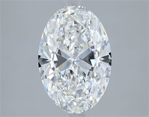 Picture of Natural Diamond 3.00 Carats, Oval with  Cut, E Color, VS2 Clarity and Certified by GIA