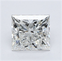 Natural Diamond 1.10 Carats, Princess with  Cut, G Color, VS2 Clarity and Certified by GIA