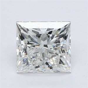 Picture of Natural Diamond 1.10 Carats, Princess with  Cut, G Color, VS2 Clarity and Certified by GIA