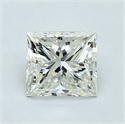 Natural Diamond 1.01 Carats, Princess with  Cut, J Color, VS1 Clarity and Certified by GIA