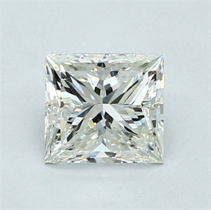 Picture of Natural Diamond 1.01 Carats, Princess with  Cut, J Color, VS1 Clarity and Certified by GIA