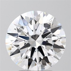 Picture of Lab Grown Diamond 4.01 Carats, Round with Ideal Cut, D Color, VS2 Clarity and Certified by IGI