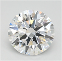 Lab Grown Diamond 1.12 Carats, Round with Ideal Cut, D Color, VVS2 Clarity and Certified by IGI