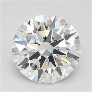 Picture of Lab Grown Diamond 1.12 Carats, Round with Ideal Cut, D Color, VVS2 Clarity and Certified by IGI