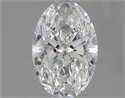 Natural Diamond 0.71 Carats, Oval with  Cut, E Color, SI1 Clarity and Certified by GIA