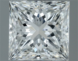 Foto Diamante Natural 1.00 quilates, Princesa , Color G, claridad VVS1 y certificado IGI de