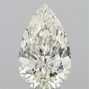 Picture of Natural Diamond 4.03 Carats, Pear with  Cut, J Color, VVS1 Clarity and Certified by IGI