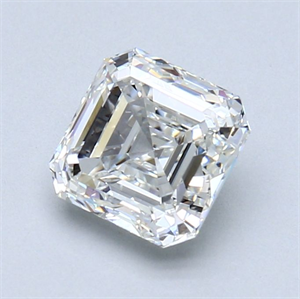 Picture of Natural Diamond 1.40 Carats, Asscher with  Cut, G Color, VS1 Clarity and Certified by GIA