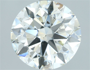 Picture of Natural Diamond 3.51 Carats, Round with Excellent Cut, I Color, SI1 Clarity and Certified by IGI