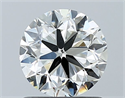 Natural Diamond 1.01 Carats, Round with Very Good Cut, I Color, SI1 Clarity and Certified by GIA