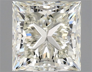 Picture of Natural Diamond 0.90 Carats, Princess with  Cut, K Color, VS2 Clarity and Certified by GIA