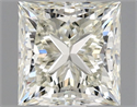 Natural Diamond 0.90 Carats, Princess with  Cut, K Color, VS2 Clarity and Certified by GIA
