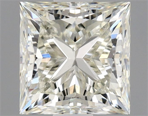 Picture of Natural Diamond 0.90 Carats, Princess with  Cut, K Color, VS2 Clarity and Certified by GIA