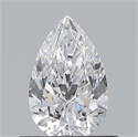 Natural Diamond 0.60 Carats, Pear with  Cut, D Color, VS2 Clarity and Certified by GIA