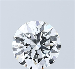 Picture of Lab Grown Diamond 2.01 Carats, Round with Ideal Cut, D Color, VVS2 Clarity and Certified by IGI