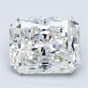 Picture of Natural Diamond 3.01 Carats, Radiant with  Cut, H Color, VVS2 Clarity and Certified by GIA