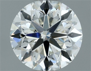 Picture of Natural Diamond 0.80 Carats, Round with Very Good Cut, H Color, VVS2 Clarity and Certified by IGI