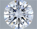 Lab Grown Diamond 3.00 Carats, Round with Excellent Cut, D Color, VS1 Clarity and Certified by IGI