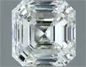 Natural Diamond 1.00 Carats, Asscher with  Cut, H Color, VVS2 Clarity and Certified by IGI