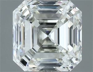 Picture of Natural Diamond 1.00 Carats, Asscher with  Cut, H Color, VVS2 Clarity and Certified by IGI
