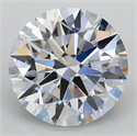 Lab Grown Diamond 2.06 Carats, Round with Ideal Cut, D Color, VVS2 Clarity and Certified by IGI