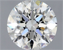 Natural Diamond 0.90 Carats, Round with Excellent Cut, H Color, VS2 Clarity and Certified by GIA