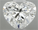 Natural Diamond 0.50 Carats, Heart with  Cut, H Color, VVS1 Clarity and Certified by GIA