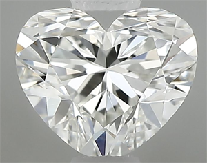 Picture of Natural Diamond 0.50 Carats, Heart with  Cut, H Color, VVS1 Clarity and Certified by GIA