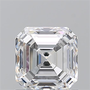 Picture of Natural Diamond 1.20 Carats, Asscher with  Cut, E Color, VVS2 Clarity and Certified by GIA