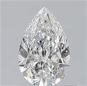 Natural Diamond 0.52 Carats, Pear with  Cut, E Color, IF Clarity and Certified by GIA