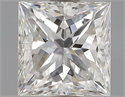 Natural Diamond 0.51 Carats, Princess with  Cut, F Color, VVS1 Clarity and Certified by GIA