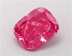 Picture of Lab Grown Diamond 1.29 Carats, CUSHION MODIFIED with  Cut, Fancy Vivid Pink Color, VVS2 Clarity and Certified by IGI